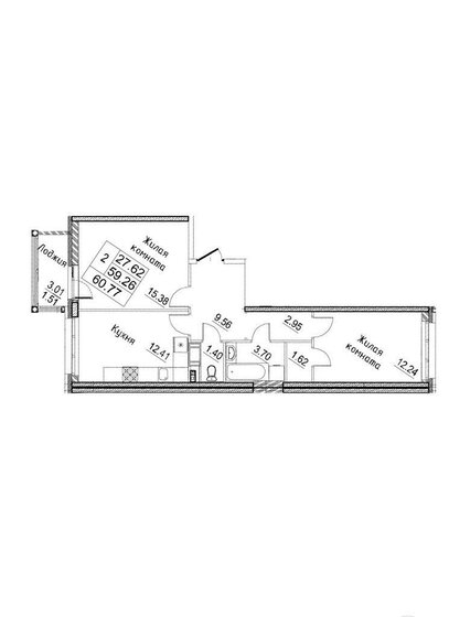 57,8 м², 2-комнатная квартира 16 700 000 ₽ - изображение 19