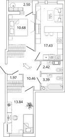 76,6 м², 3-комнатная квартира 10 850 000 ₽ - изображение 105