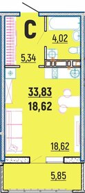 Квартира 34 м², студия - изображение 1