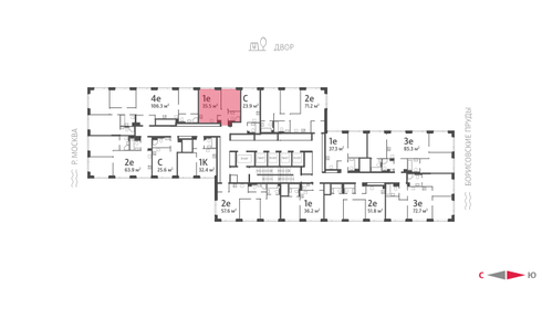 35,5 м², 1-комнатная квартира 15 658 766 ₽ - изображение 20