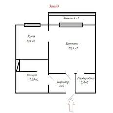 Квартира 40,4 м², 1-комнатная - изображение 2