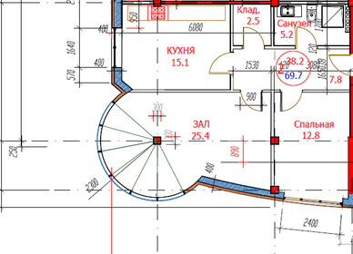 69,7 м², 2-комнатная квартира 20 910 000 ₽ - изображение 3