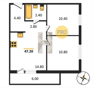 48,8 м², 2-комнатная квартира 5 750 000 ₽ - изображение 27