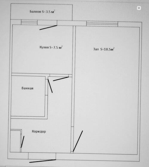 38,7 м², 1-комнатная квартира 4 800 000 ₽ - изображение 51