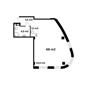 Квартира 68 м², 1-комнатные - изображение 1