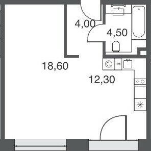 39 м², 1-комнатная квартира 18 700 000 ₽ - изображение 1