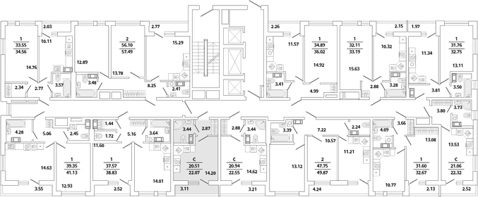 24 м², квартира-студия 6 350 000 ₽ - изображение 71