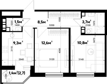49,5 м², 3-комнатная квартира 7 449 750 ₽ - изображение 8