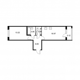 Квартира 44,1 м², 1-комнатная - изображение 1