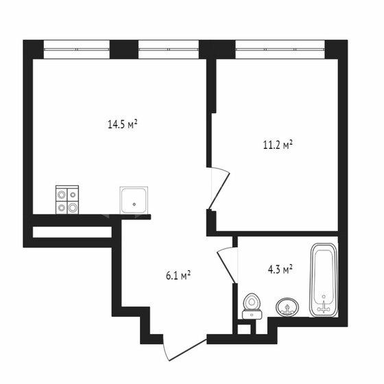 34 м², 1-комнатная квартира 5 600 000 ₽ - изображение 26