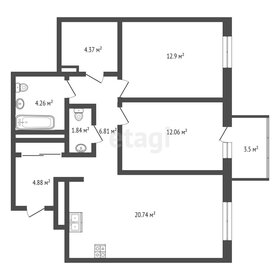 79,8 м², 3-комнатная квартира 7 824 320 ₽ - изображение 31
