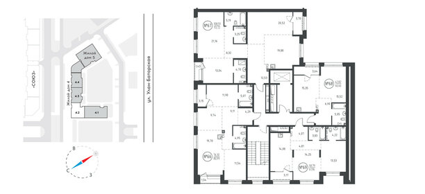 46,1 м², 1-комнатная квартира 8 367 150 ₽ - изображение 11