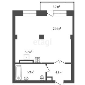 Квартира 42,1 м², студия - изображение 1