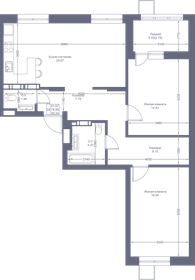 75,3 м², 3-комнатная квартира 15 283 870 ₽ - изображение 72