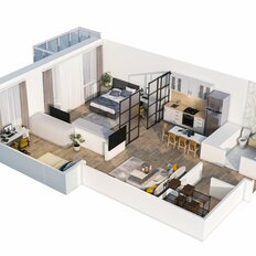 Квартира 64,9 м², 2-комнатная - изображение 2