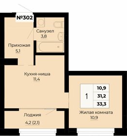 65,5 м², 1-комнатная квартира 15 300 000 ₽ - изображение 72