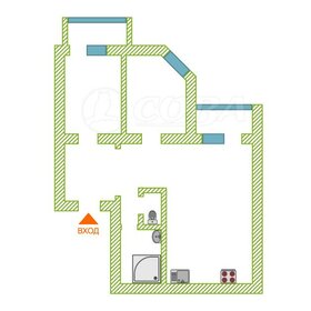 Квартира 75 м², 2-комнатная - изображение 1