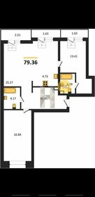 Квартира 79,4 м², 2-комнатная - изображение 1