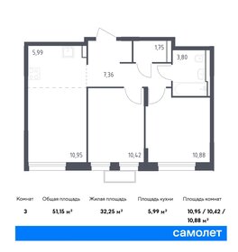 54,1 м², 2-комнатная квартира 18 000 000 ₽ - изображение 79