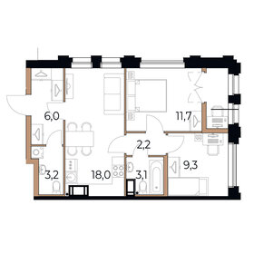 Квартира 55,1 м², 2-комнатная - изображение 1