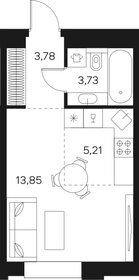 Квартира 26,6 м², студия - изображение 1