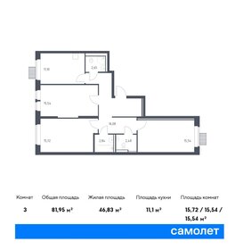 78,9 м², 3-комнатная квартира 15 800 000 ₽ - изображение 71