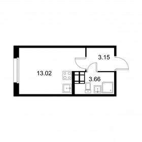 19,8 м², квартира-студия 3 490 080 ₽ - изображение 98