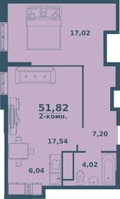 Квартира 51,8 м², 2-комнатная - изображение 1