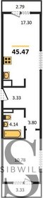 45,5 м², 1-комнатная квартира 6 600 000 ₽ - изображение 7