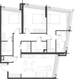 Квартира 111,7 м², 3-комнатная - изображение 2