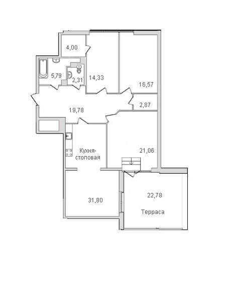 116,3 м², 3-комнатная квартира 33 970 000 ₽ - изображение 51