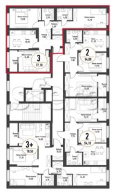 Квартира 77,1 м², 3-комнатная - изображение 2