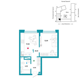 34 м², 1-комнатная квартира 5 600 000 ₽ - изображение 12