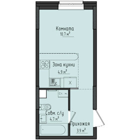 Квартира 24,2 м², студия - изображение 1