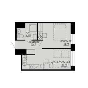 38,4 м², 1-комнатные апартаменты 11 523 000 ₽ - изображение 20