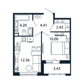 28,2 м², 1-комнатная квартира 7 950 000 ₽ - изображение 26