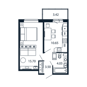 35 м², 1-комнатная квартира 5 873 888 ₽ - изображение 88