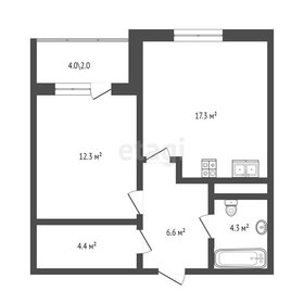 Квартира 46,9 м², 2-комнатная - изображение 4