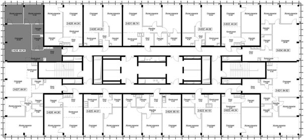 84,2 м², 3-комнатная квартира 39 641 612 ₽ - изображение 72