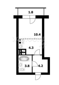 Квартира 25,1 м², студия - изображение 1