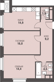 62 м², 2-комнатная квартира 15 700 000 ₽ - изображение 6