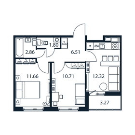 47,5 м², 2-комнатная квартира 7 970 888 ₽ - изображение 27