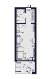 32,4 м², 1-комнатные апартаменты 7 000 560 ₽ - изображение 17