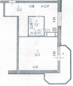 40 м², 1-комнатная квартира 6 800 000 ₽ - изображение 69
