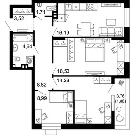 117,5 м², 4-комнатная квартира 11 950 000 ₽ - изображение 88