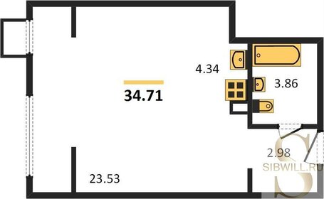 28,3 м², квартира-студия 3 699 000 ₽ - изображение 122