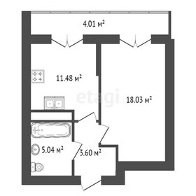 Квартира 38,4 м², 1-комнатная - изображение 1