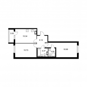 65,1 м², 2-комнатная квартира 10 026 940 ₽ - изображение 31