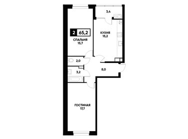 65 м², 2-комнатная квартира 5 211 111 ₽ - изображение 55