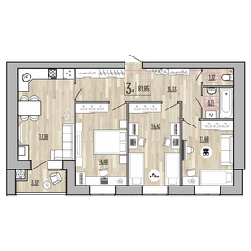 95 м², 4-комнатная квартира 3 900 000 ₽ - изображение 11